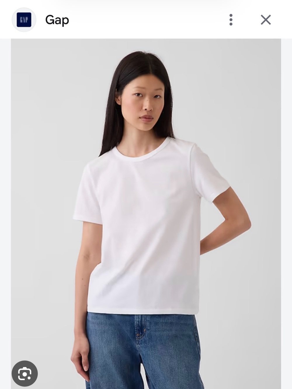 GAP Vintage White Short Sleeve Crewneck Tee